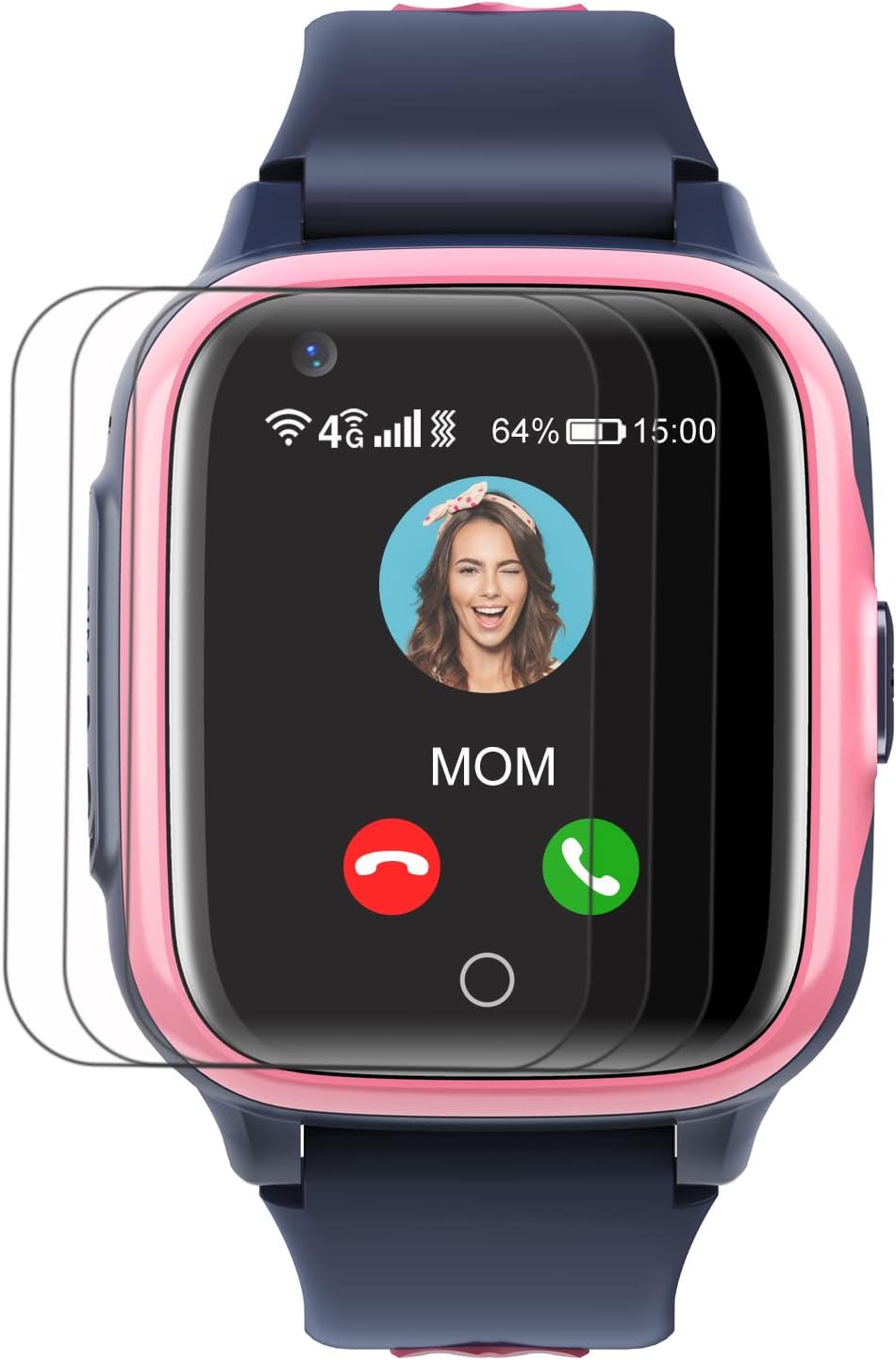 3 x Tempered Glass Screen Protector for GPS Smartwatch for Children 4G