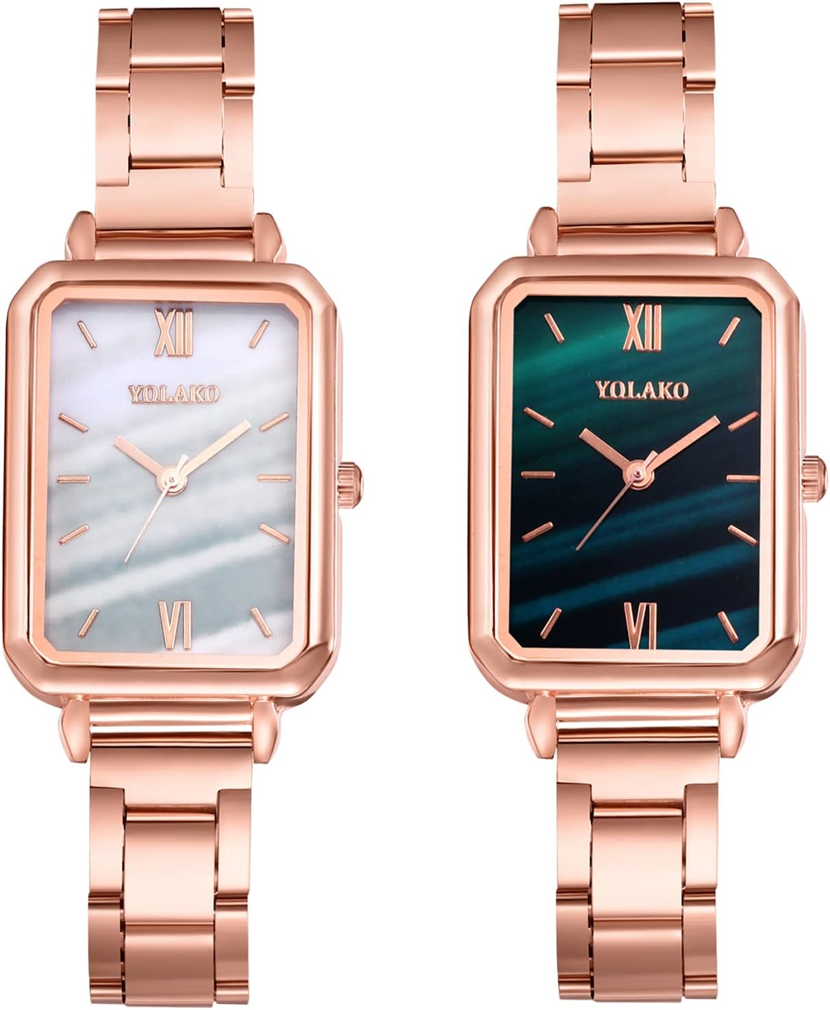 JewelryWe Women's Quartz Wrist Watch with PU Leather Strap Gift