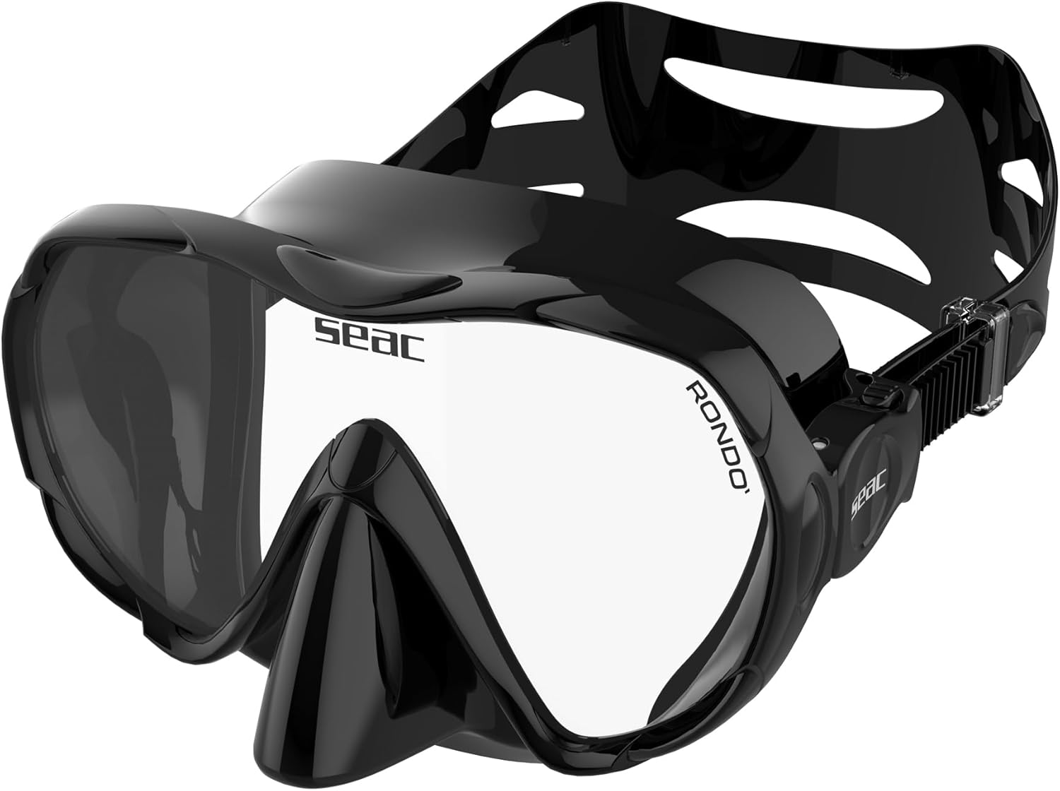 SEAC Rondò Frameless Monoveter Silicone Mask for Diving and Snorkeling, Reduced Volume, Hydrodynamic, Ultralight