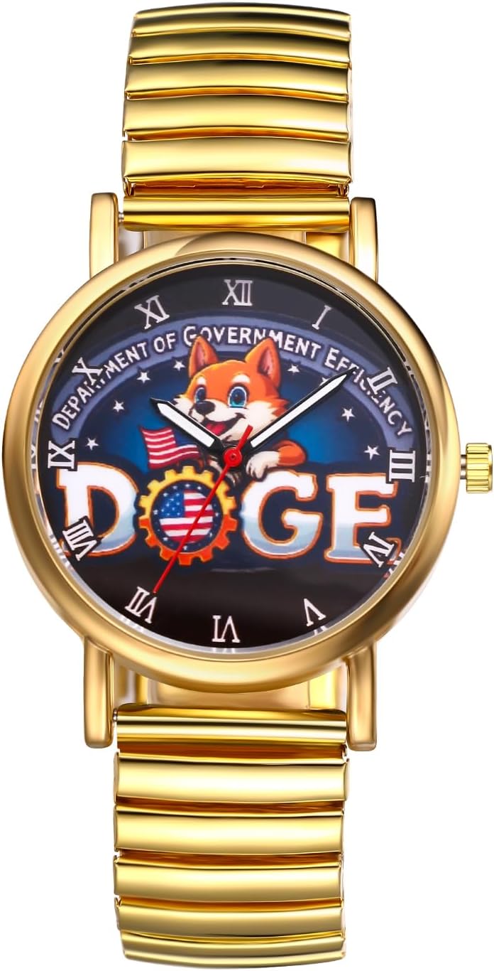 JewelryWe Trump-Attentat Men's and Women's Donald Trump Survived Shot Fist Raised Analog Quartz Stainless Steel Roman Numerals Wrist Watch