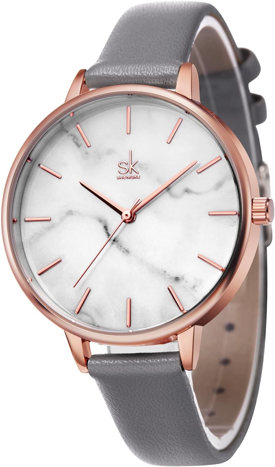 SHENGKE Women Wrist Watch Marble Quartz Ultra Thin Creative Women Watch Waterproof Watches