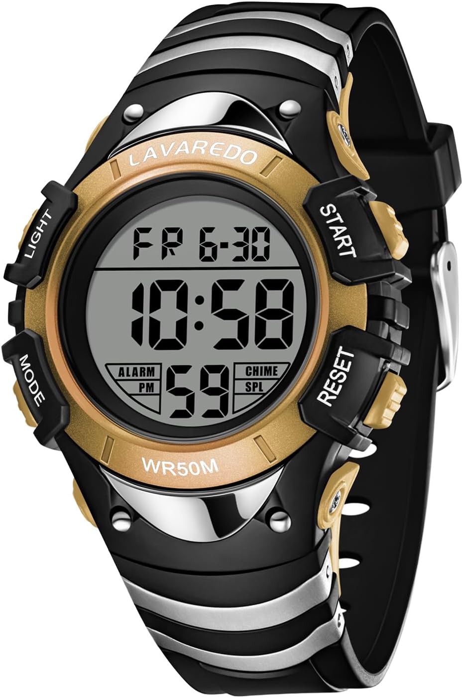 caprock Boys Girls Digital Alarm Clock Timer Time Date Water Resistant Outdoor 3-12 Years