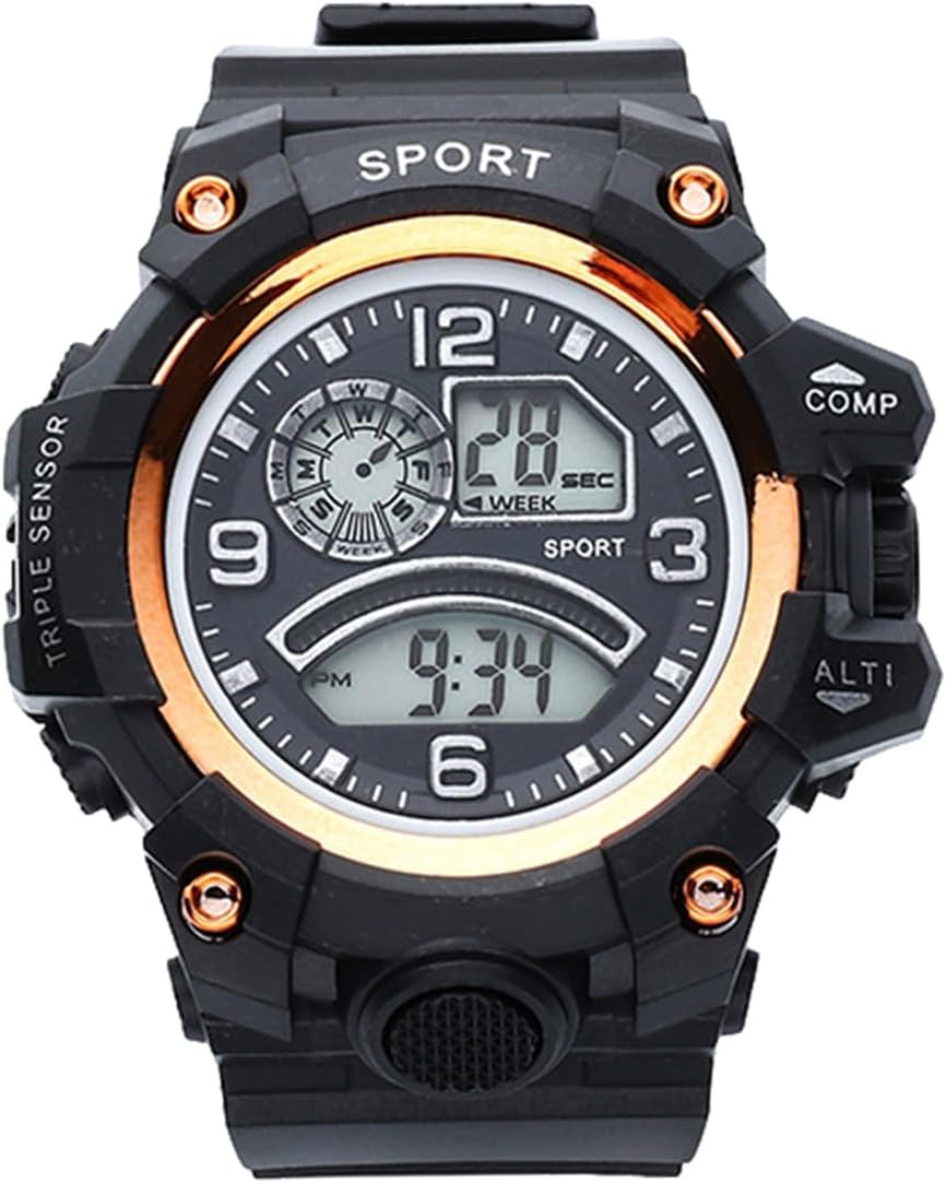 Kids Digital Watch, LED Military Digital Watch Electronic Stopwatch, Alarm Wrist Watch, Luminous Digital Analog Wrist Watch for Girls Boys Sport for Bambi