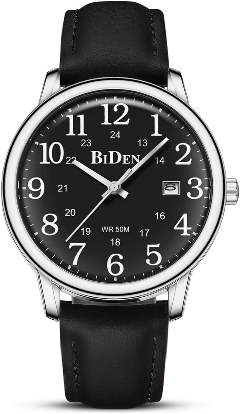 HANPOSH Men's Analogue Quartz Waterproof Luminous Date Outdoor Watch for Men and Men