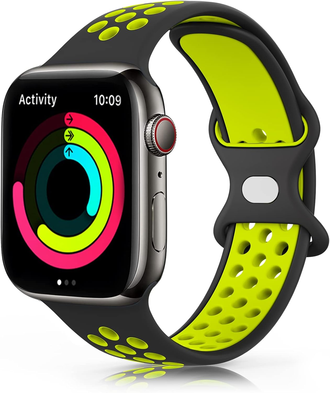 TOOB Apple Watch Band 45mm 44mm 42mm 41mm 40mm 38mm 49mm, Soft Breathable Silicone Strap for iWatch/Apple Watch Series 9 8 7 6 5 4 3 2 1 SE Ultra