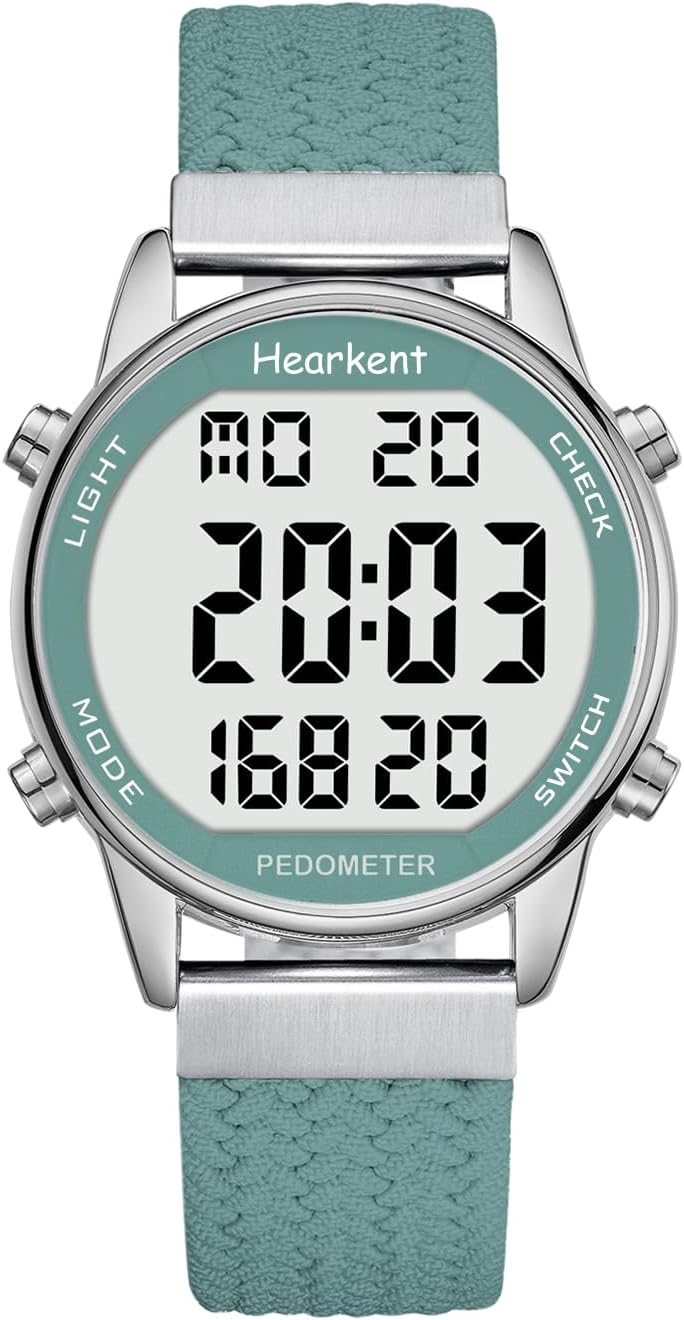 Pedometer Watch for Women, Enjoy Steps, Mileage, Calories, Countdown, Alarm and Other Functions - No Apps, Charging Required or Bluetooth - 2401