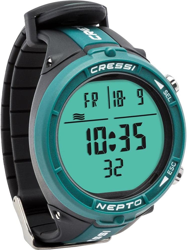 Cressi Nepto Watch Computer – Freediving Computer/Watch, One Size, Unisex Adult