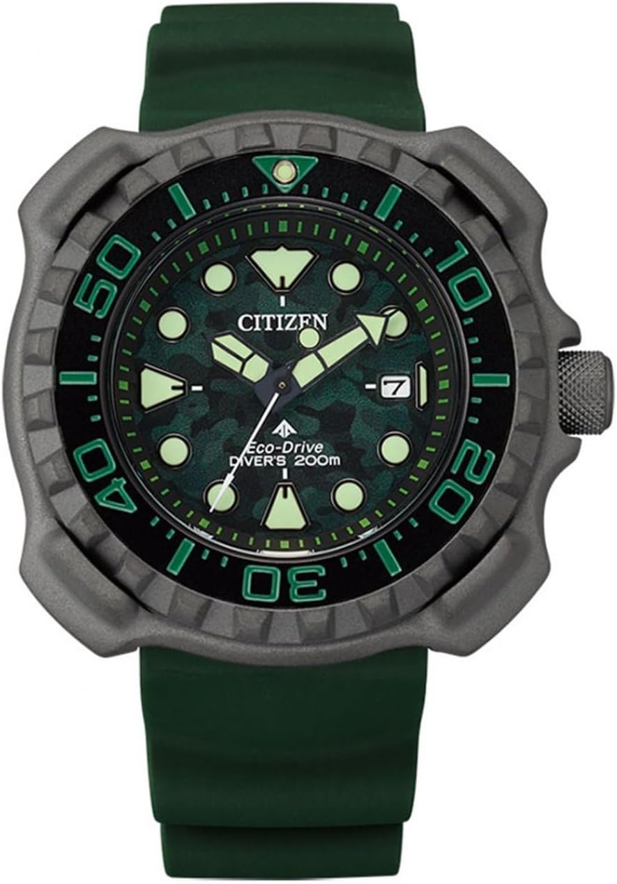 CITIZEN Analog BN0228-06W, Green, Diving Watch