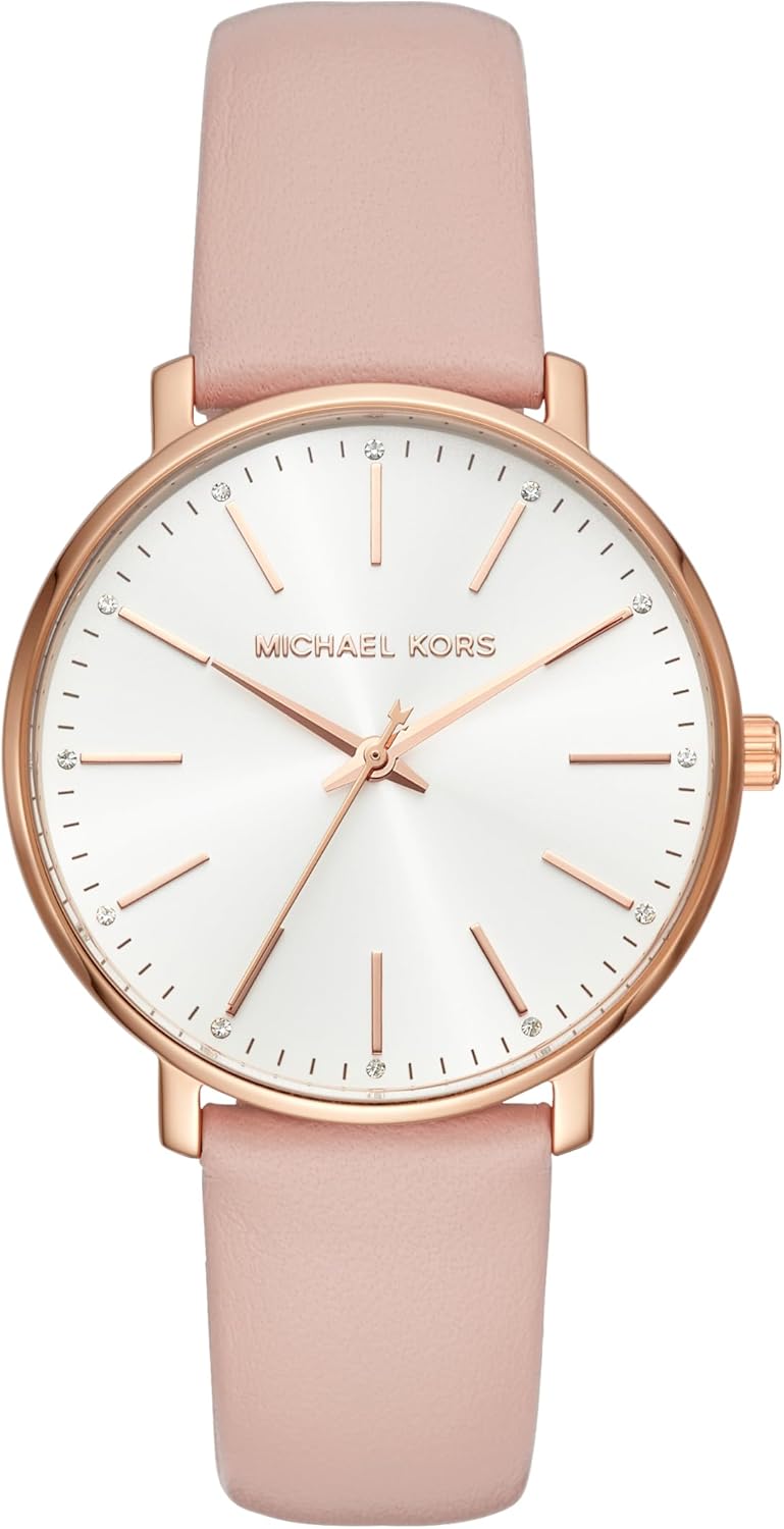 Michael Kors Pyper Ladies Watch Case Size 38mm Three Hand Movement PVC Strap
