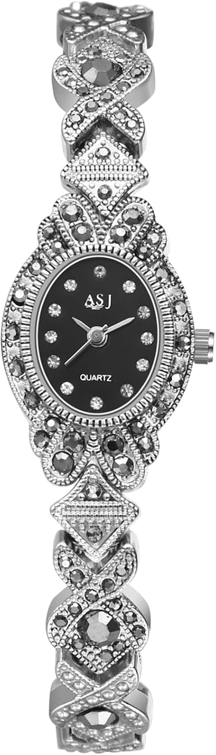 JewelryWe Women's Quartz Watch with Shiny Diamond, Fashion Watch, Female Watches, Gift