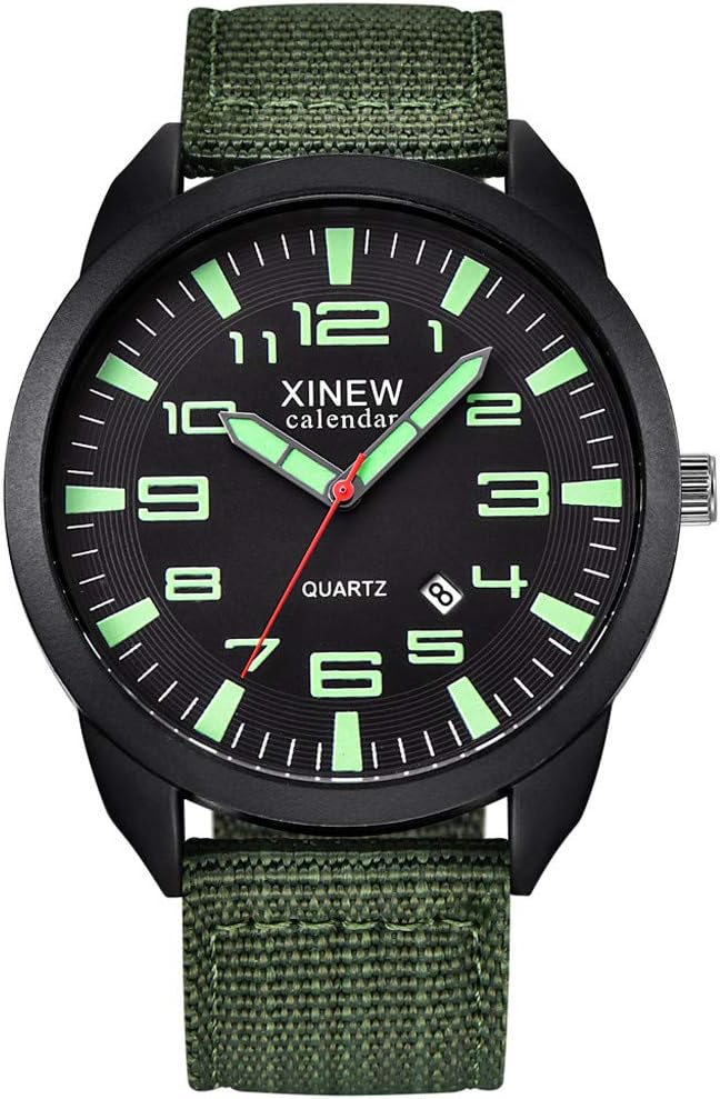 Orologio da polso al quarzo acciaio sportivo militare analogico esterno in acciaio inossidabile datato uomo orologio uomo orologio caro bambino ragazzo