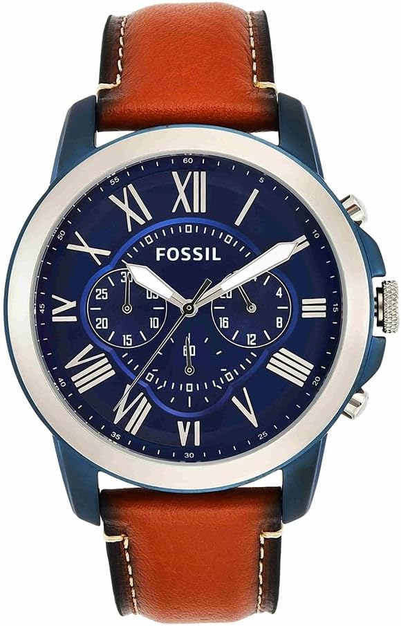 Fossil FG1811810 Men's Analogue Quartz Watch with Leather Strap