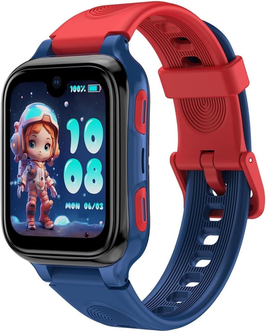 LAGENIO K9 Kid AI Smartwatch with GPS and Phone, AMOLED 4G 1.78'' Kids with Video Call,Alarm,School Mode,IP68 Waterproof Smartwatch for Kids Age 6