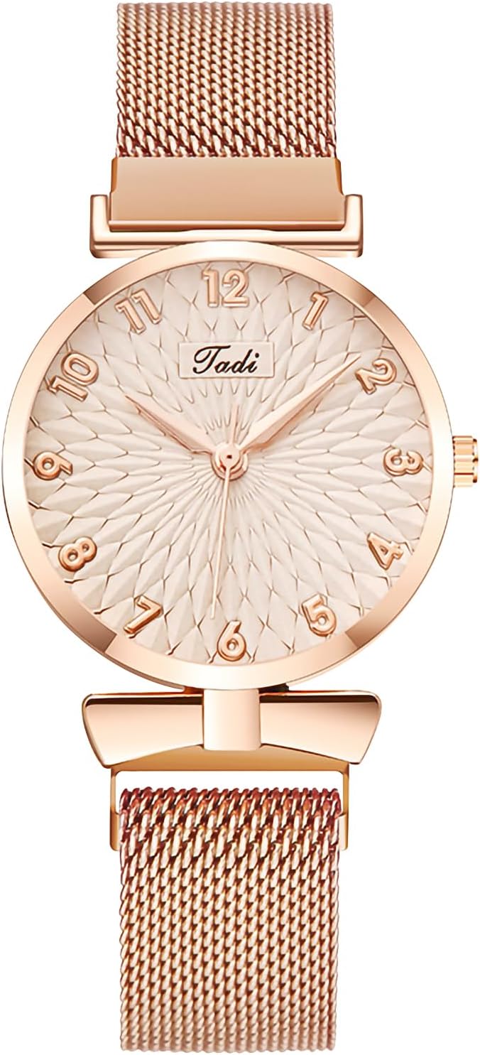 OFFCUP Women's Watch, Analogue Quartz Watch, Women's Wrist Watch with Stainless Steel Strap, Classic Casual, Three Hand Movement, 29.5 mm Case