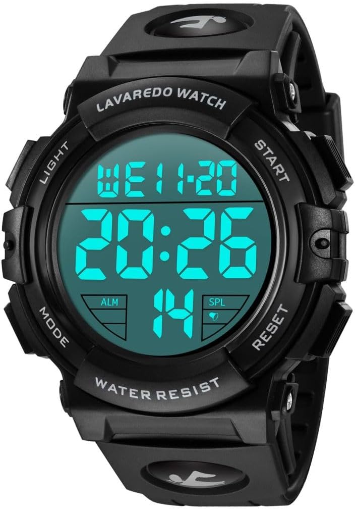 BEN NEVIS Men's Digital Watch Military Sports Watch 5ATM Waterproof Military Chronograph Wrist Watch for Men with LED Backlight Alarm Date / Shockproof