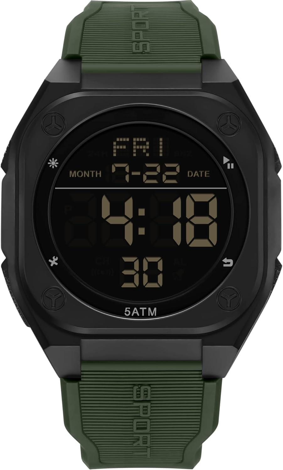 Mens Digital Watch Sport Military Waterproof Big Numbers Big Dial Outdoor Watch for Teens Students