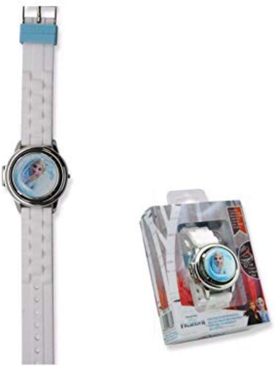 Kid Licensing - RELOJ Digital with TAPA Y Correa Silica Frozen 2 Learning Clocks, Colour (Multicolour), WD21178