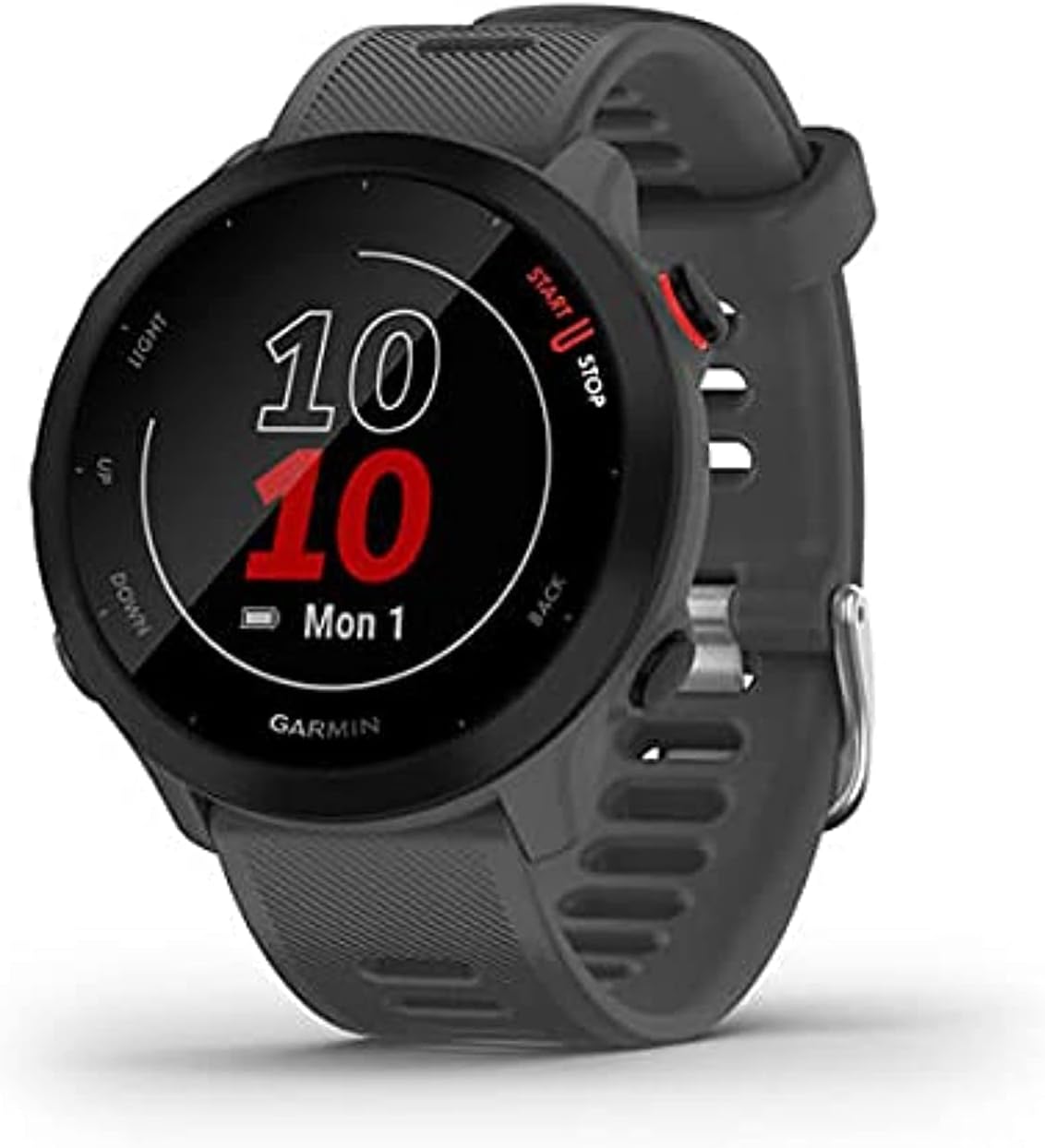 Montre Connectée Sport – Garmin – Forerunner 55 – Monterra Grey (Grey)