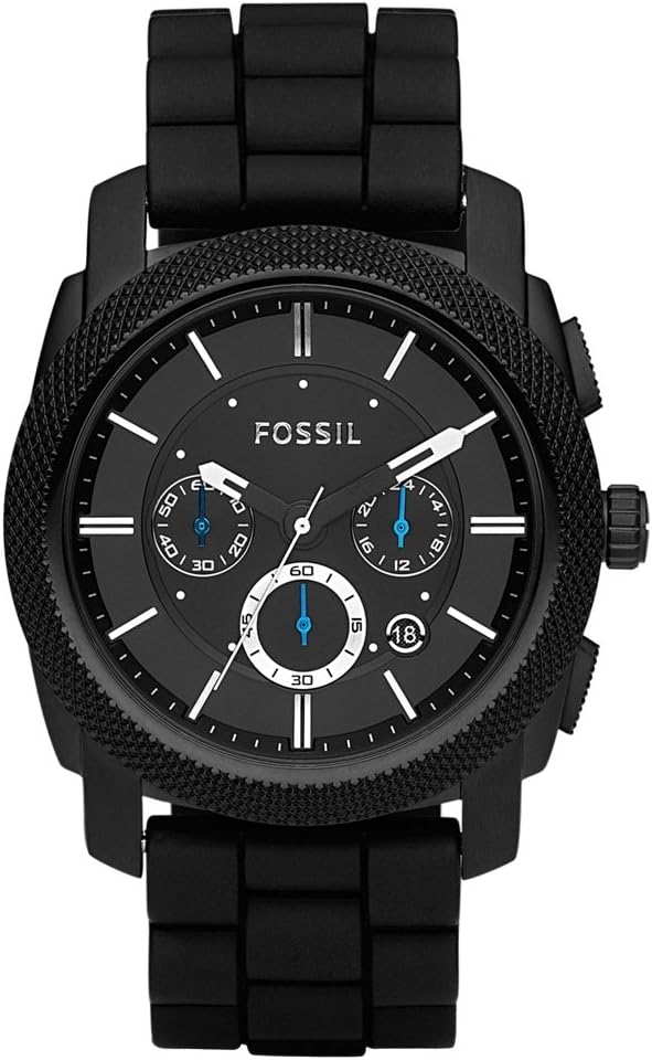 Fossil Machine orologio per uomo, movimento cronografo, con bracciale in acciaio inossiperbile o cinturino in pelle