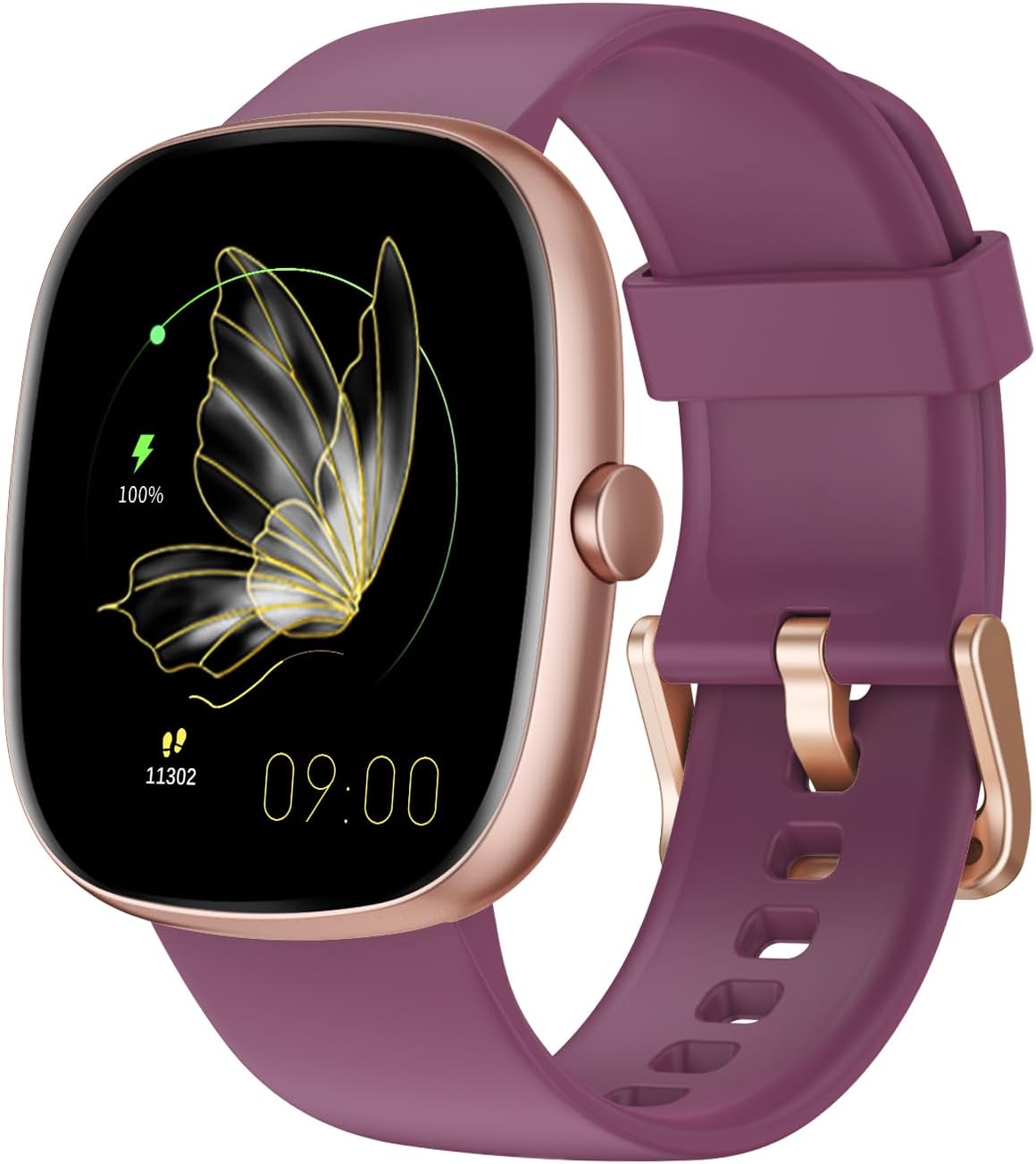 Orologio Smartwatch Fitness Uomo Donna con Chiamate Bluetooth, Cardiofrequenzimetro da Polso, Saturimetro, Contapassi, Impermeabile IP68 per Android iOS