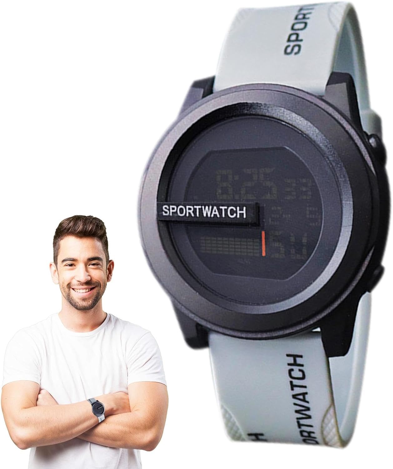 Waterproof Watches for Men, High Precision Sports Watch | Men's Multifunction Sports Watch with Pedometer for Men