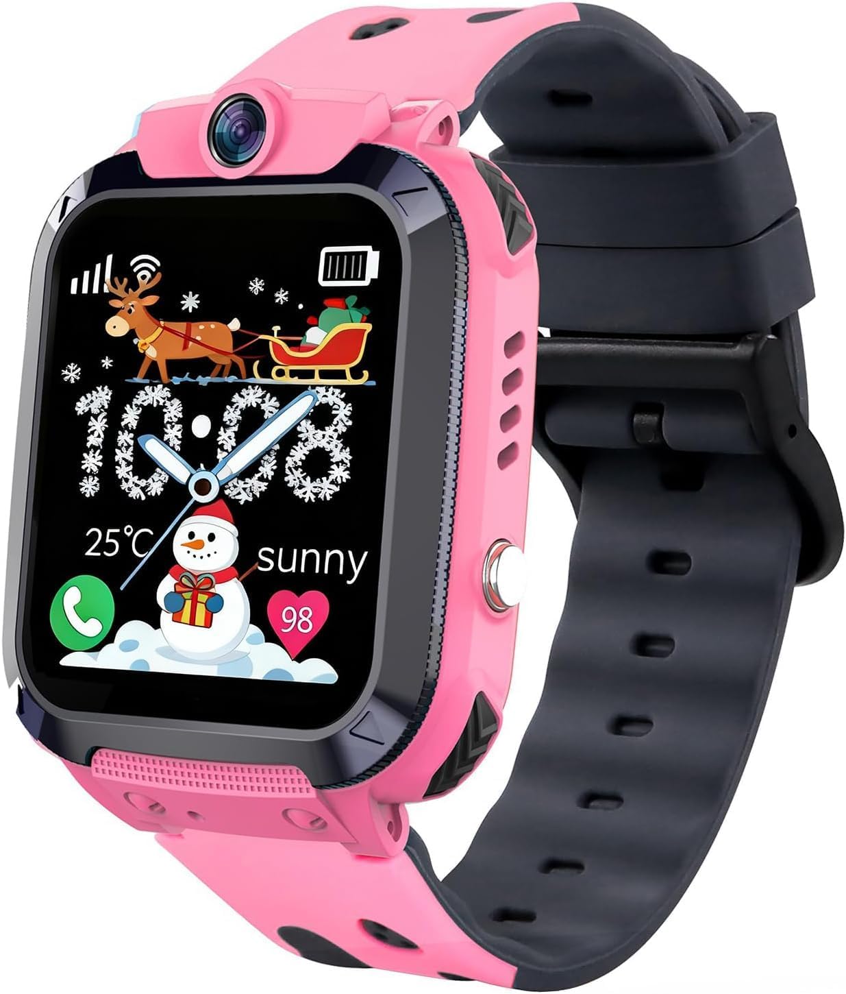 Children's GPS Smartwatch with SOS Phone IP68 Waterproof Voice Chat Class Alarm Mode Smart Watch for Girls and Boys