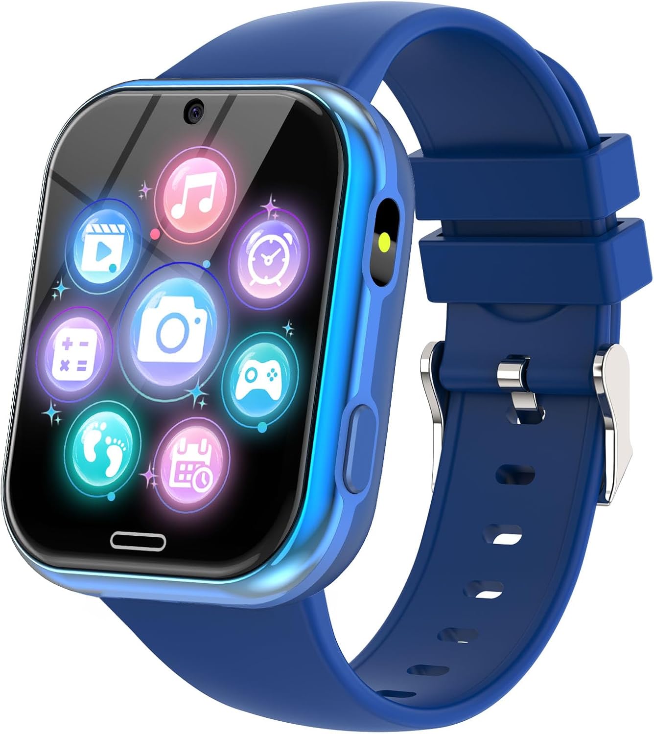 Children's Smartwatch, Smart Watch for Girls and Boys with 19 Games, Parental Settings, Pedometer, Music School Mode, MP3 Music, Kids Smart Watch for Children 3-10 Gift, Blue