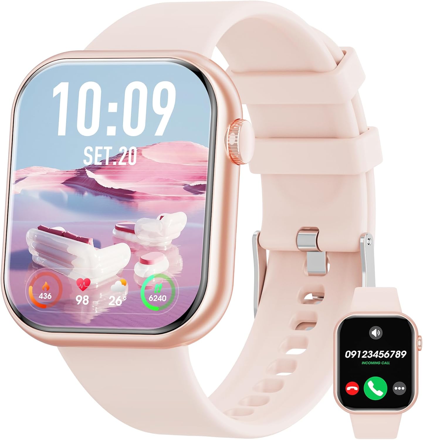 Hwagol Smartwatch for Men and Women, Waterproof Fitness Tracker 140+ Sports Modes Smart Watch with Pedometer/Heart Rate Monitor/SpO2/Stopwatch for Android iOS