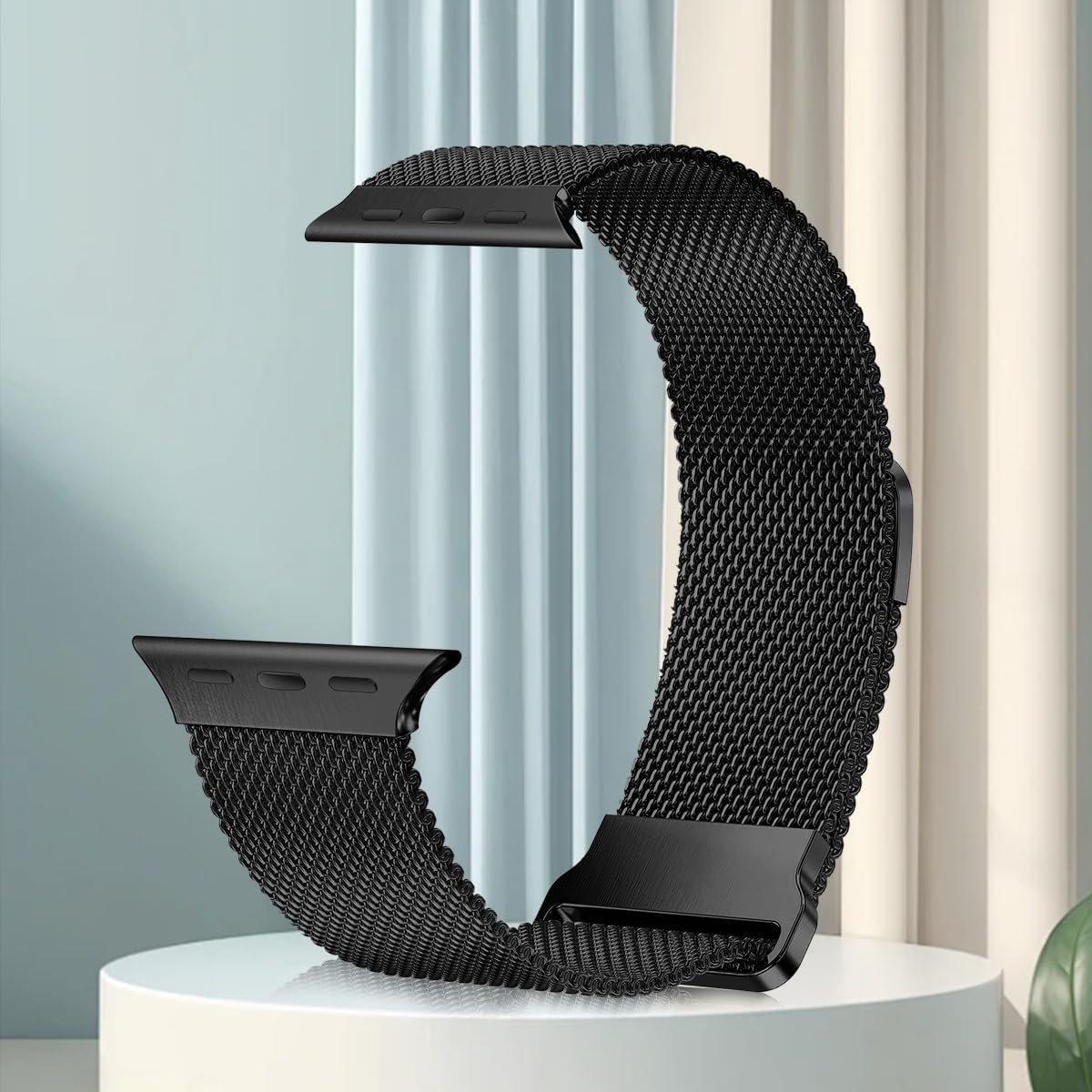 Milanese Magnetic Watch Band Compatible with Apple Watch Bands 40mm 41mm 44mm 45mm 46mm 38mm 42mm Ultra/2 49mm Unisex Stainless Steel for iWatch Series 10 9 8 7