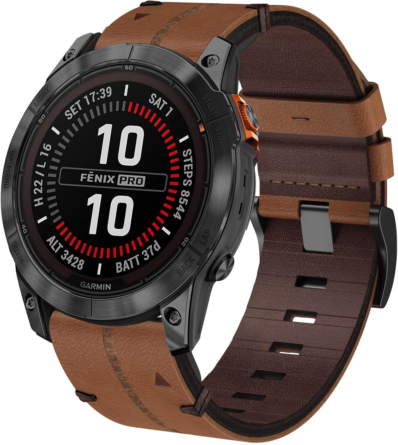 22mm QuickFit Watch Band for Garmin Fenix 7, Leather Strap for Fenix 7 Pro/7 Solar/7 Pro Solar/Fenix 8 47mm/6/6 Pro/6 Solar/5/5 Plus/Forerunner 965/955/945/935/Garmin Instinct Solar/Instinct 2