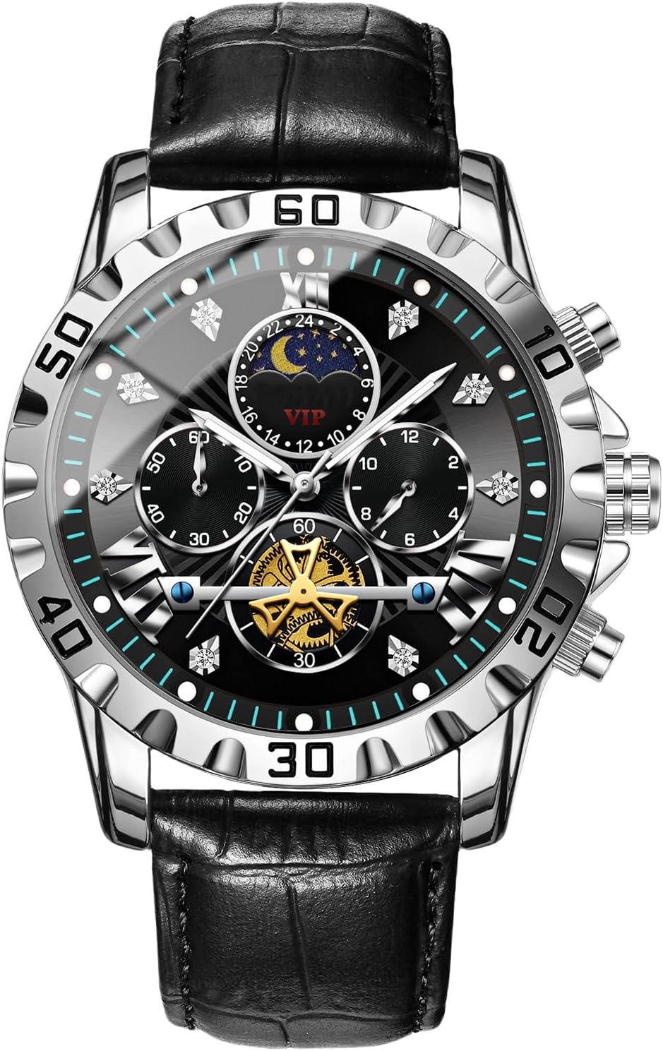 Wrist Watches - Stylish Automatic Watch for Men Multifunctional Waterproof Mechanical Watch Outdoor Fashion Accessories