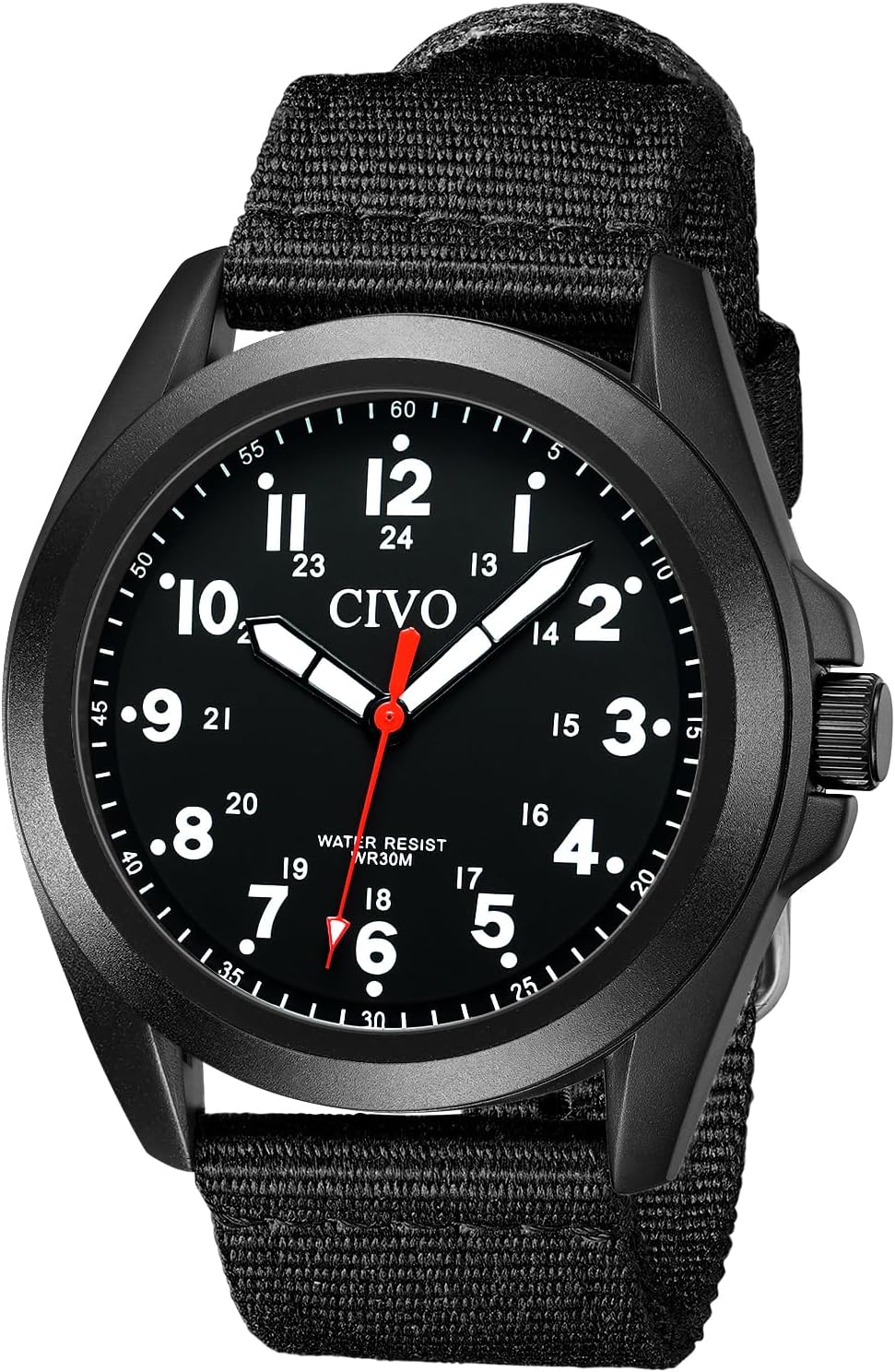 CIVO Orologio Uomo Militare Sportivo Impermeabile - Orologio da Polso Analogico Quarzo Grandi Numeri