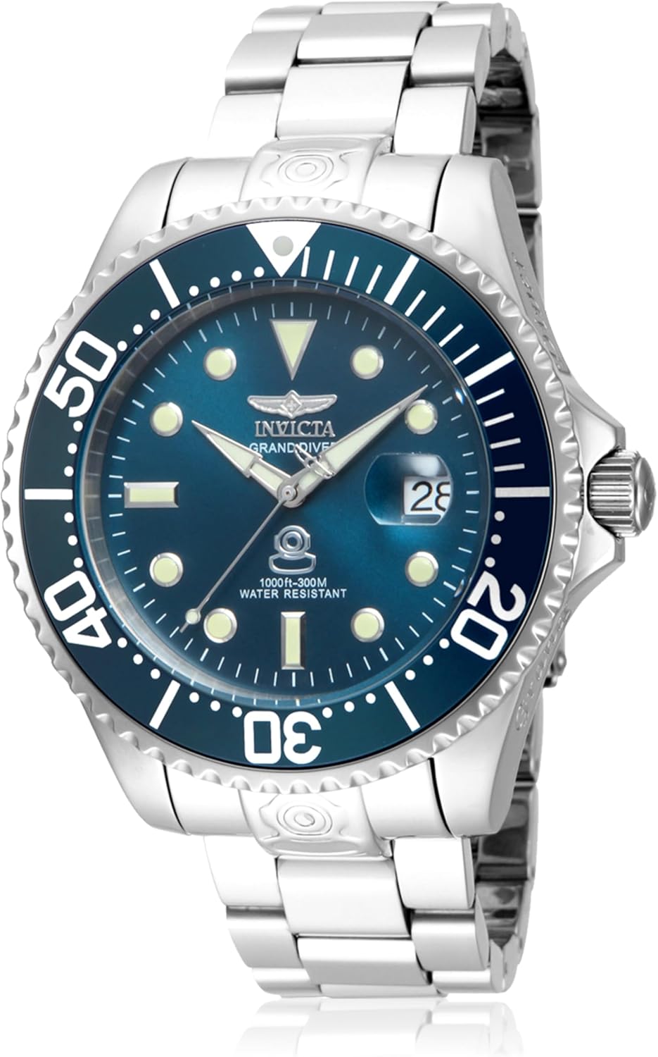Invicta Grand Diver 18160 Blue Men's Automatic Watch - 47 mm