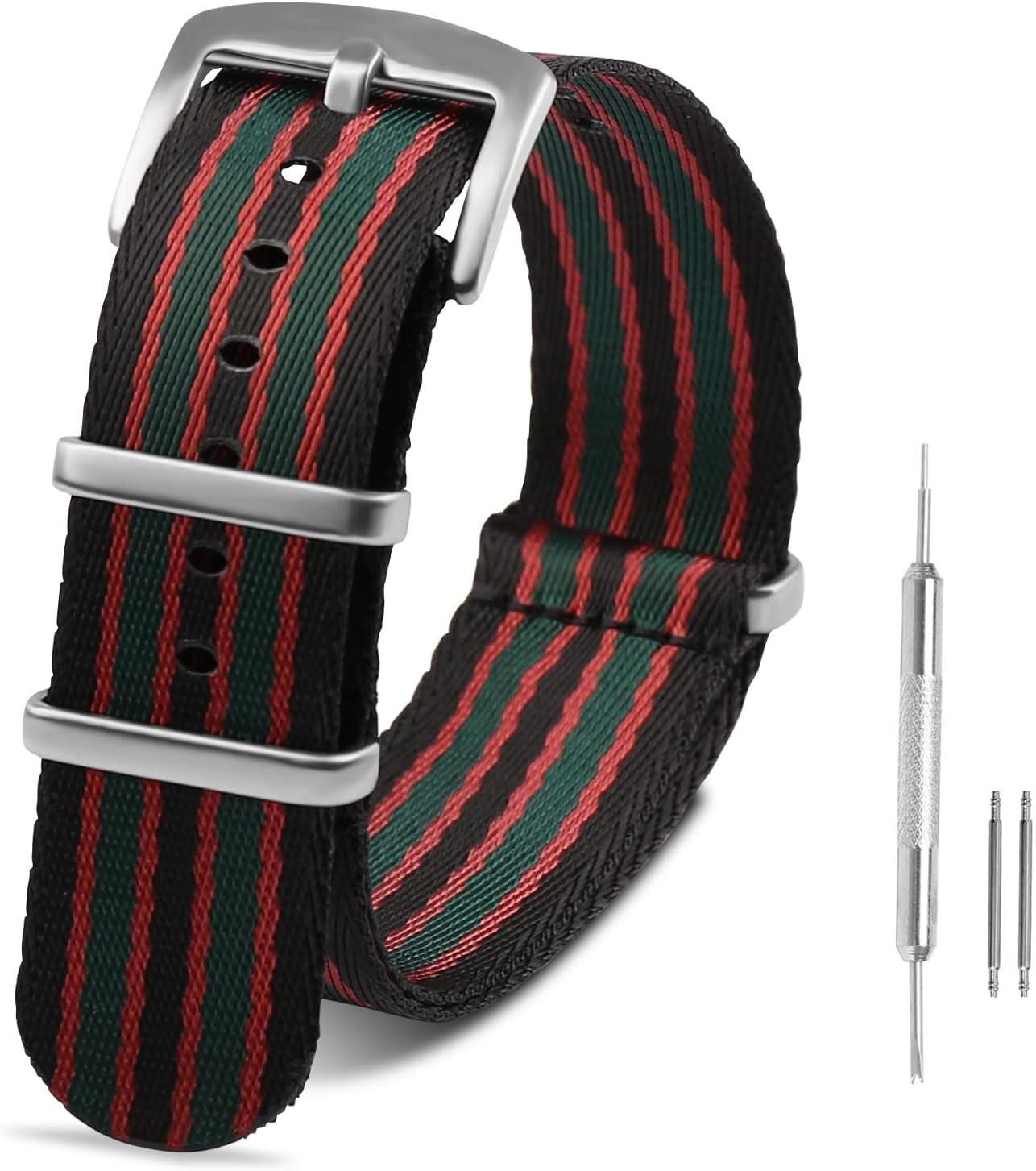 Nylon NATO Straps, Compatible with 20 mm Wide lugs, 22 mm, Comfortable and Breathable, Nylon Strap for Men and Women