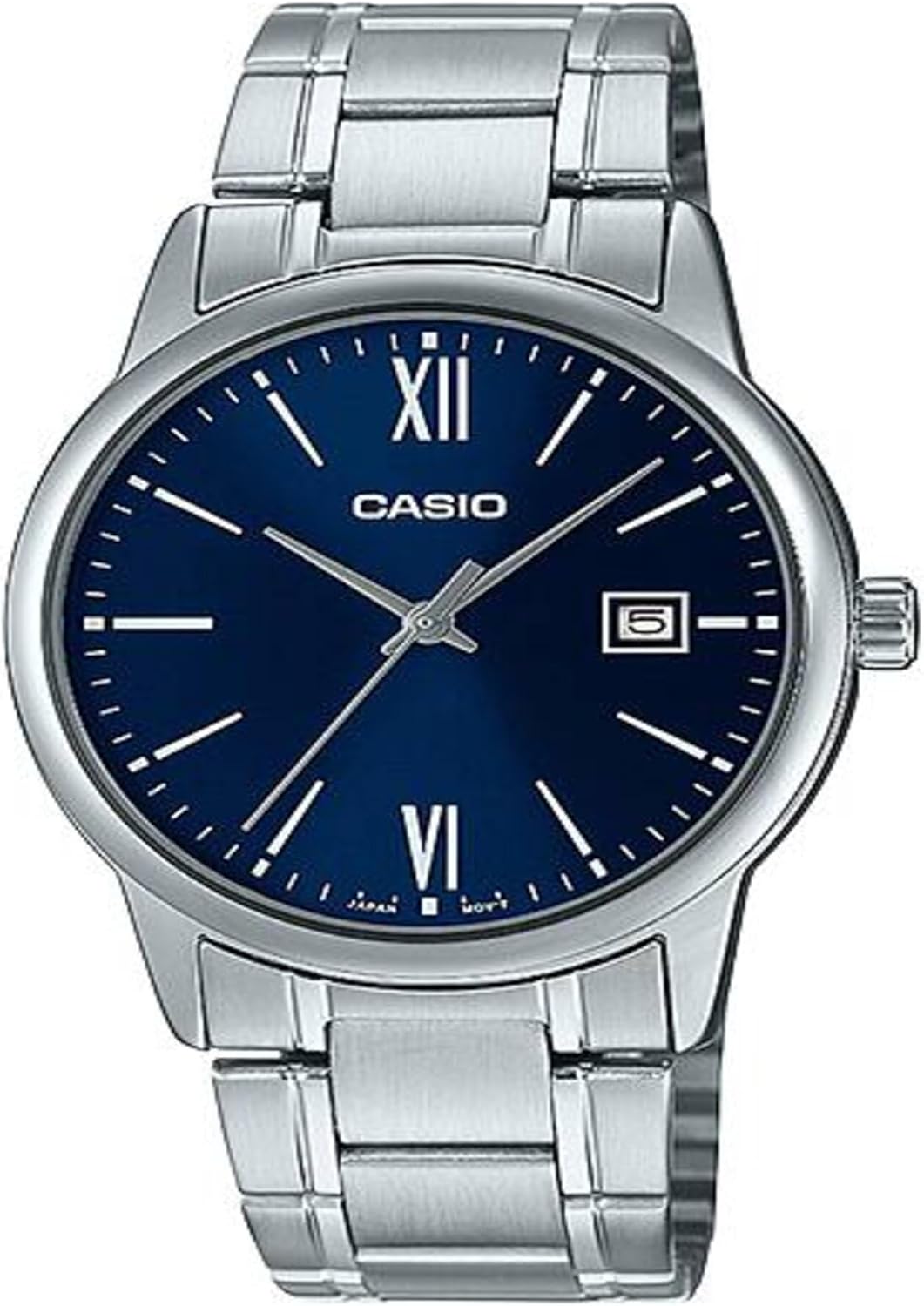 Casio Orologio analogico da uomo con quadrante blu