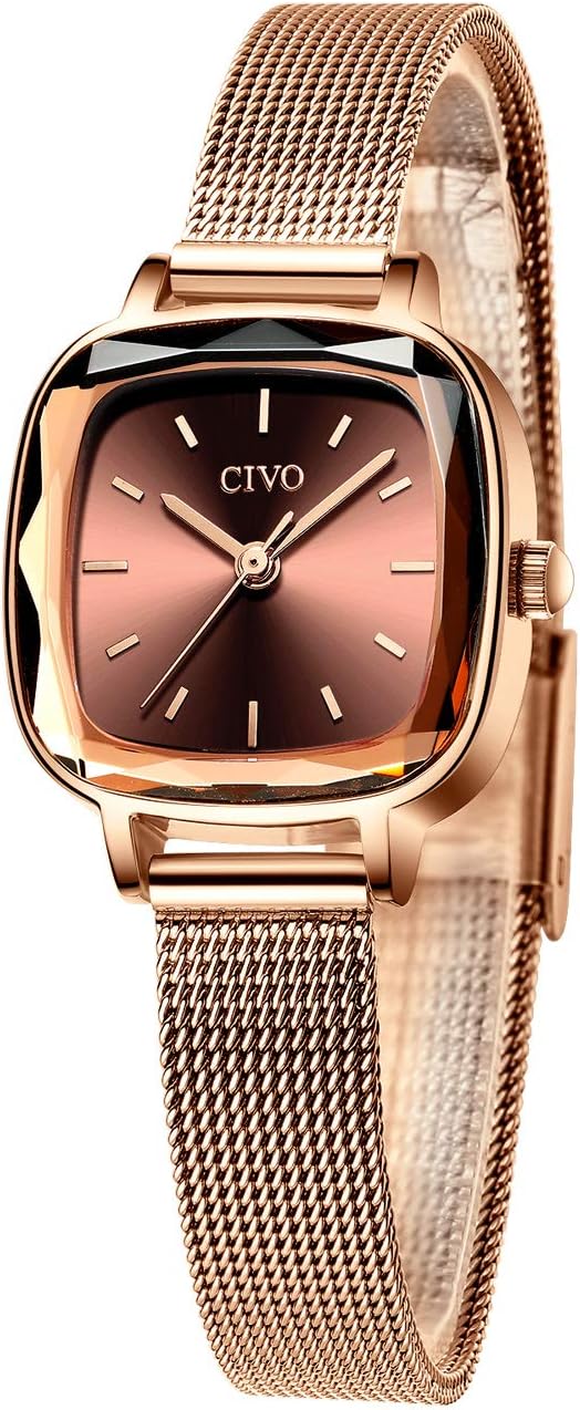 CIVO Orologio Donna Analogici Ultra Acciaio Inossidabile Orologi Donna Sottile Impermeabile Orologio da Polso Donna Abito Elegante Quadrante Donne Signore Ragazze