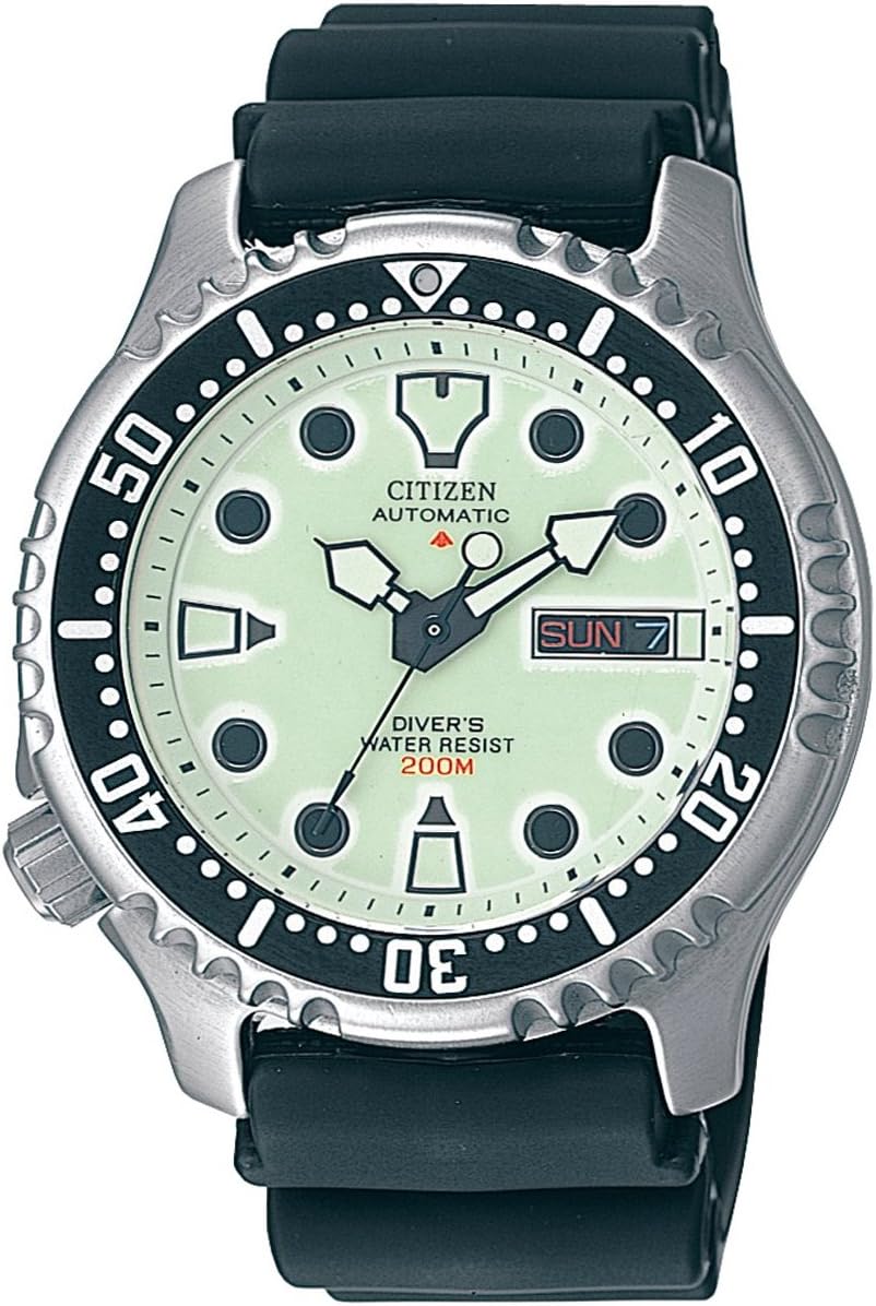 Citizen Promaster Diver 200 m Automatic NY0040-09W Men's Wristwatch, Beige/Black, Strap