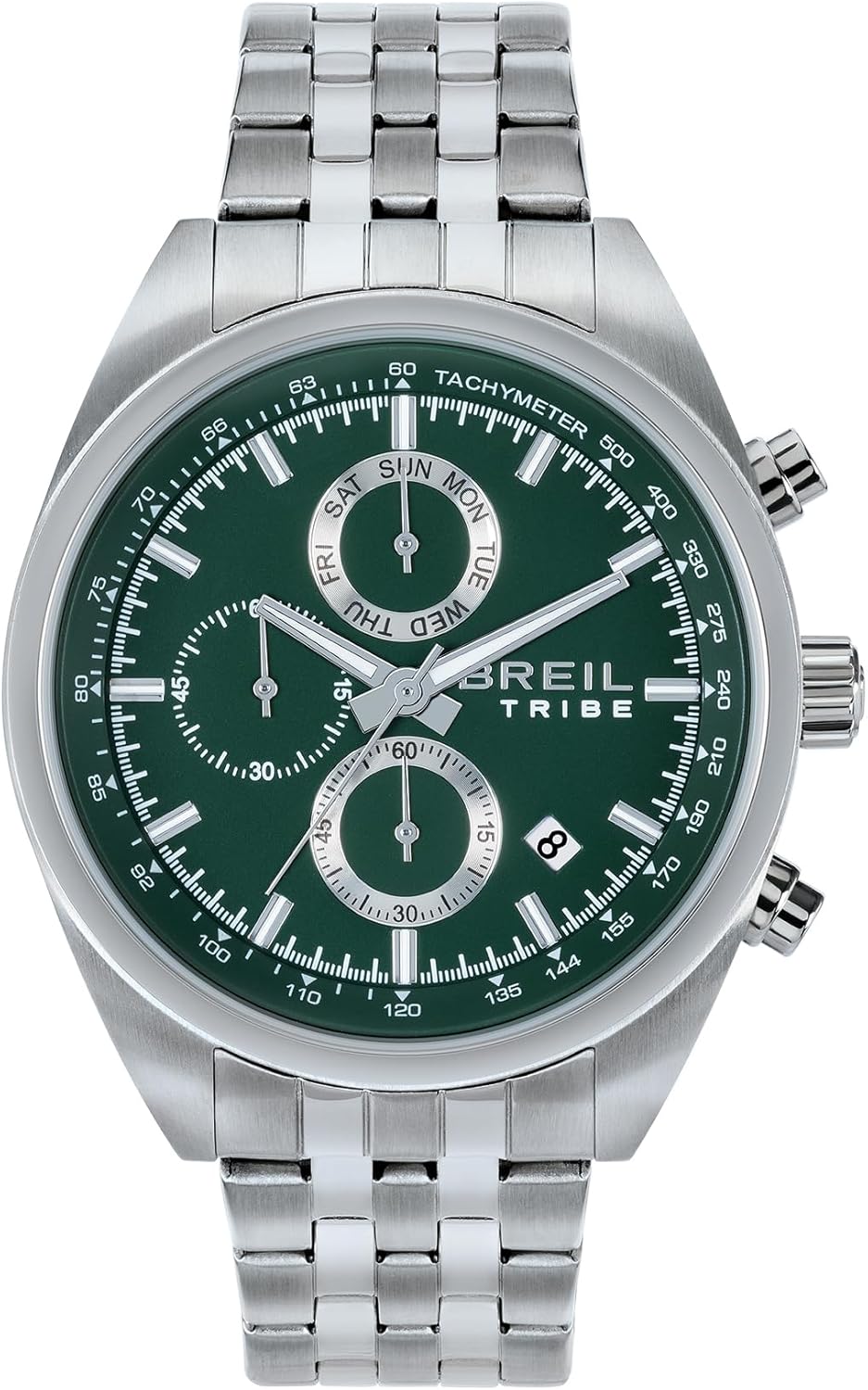 Breil Men's Watch, Sky Volt Collection, Analogue Quartz Movement, Water Resistant to 100 m, Men's Gift Ideas, green, Modern