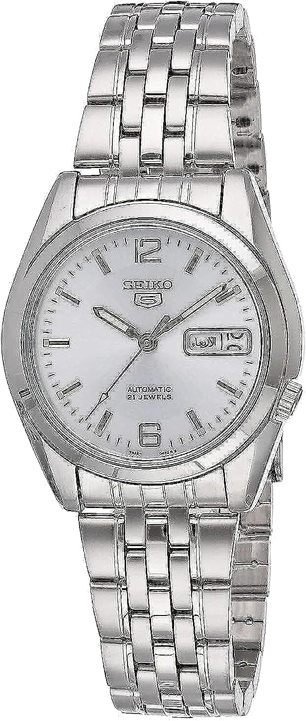 Seiko SNK385K1 Men's Analogue Watch, Grey/Metallic, Taglia unica, Bracelet