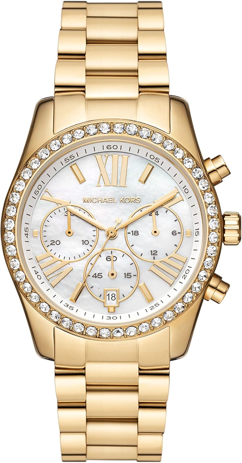 Michael Kors Lexington Women's Quartz Chronograph Watch with Stainless Steel Bracelet