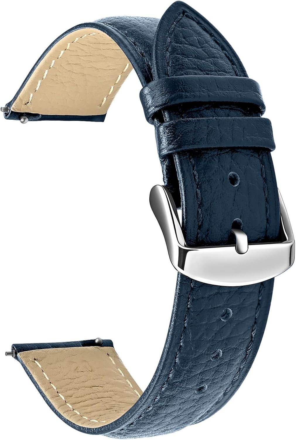 ULLCHRO Vintage Leather Replacement Bands for Men Women Quick Release Watch Strap with Stainless Steel Buckle Choice of Colours and Sizes