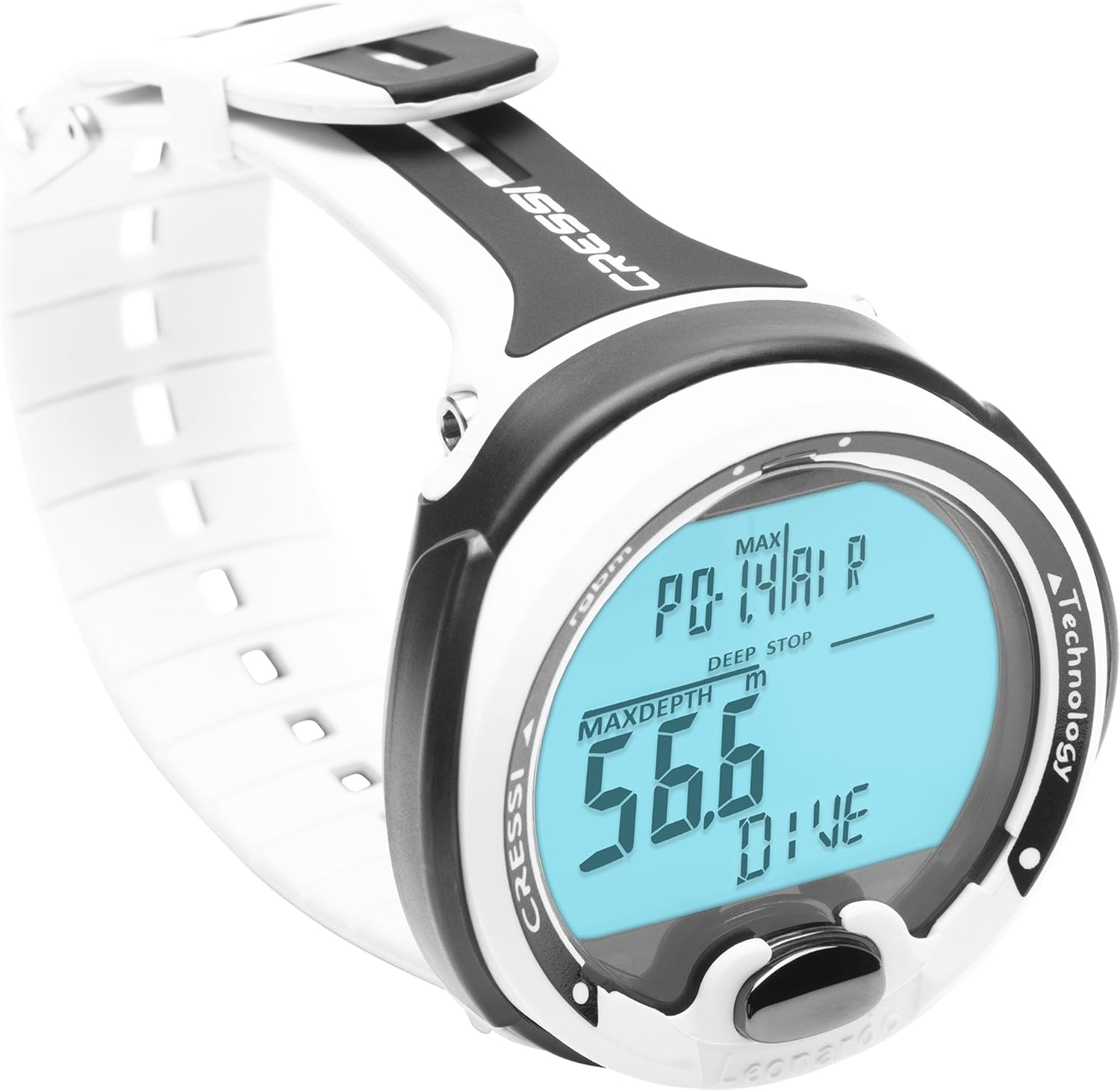 Cressi Leonardo Diving Computer Underwater Air/Nitrox, Depth Gauge Mode, One Size, Unisex Adult