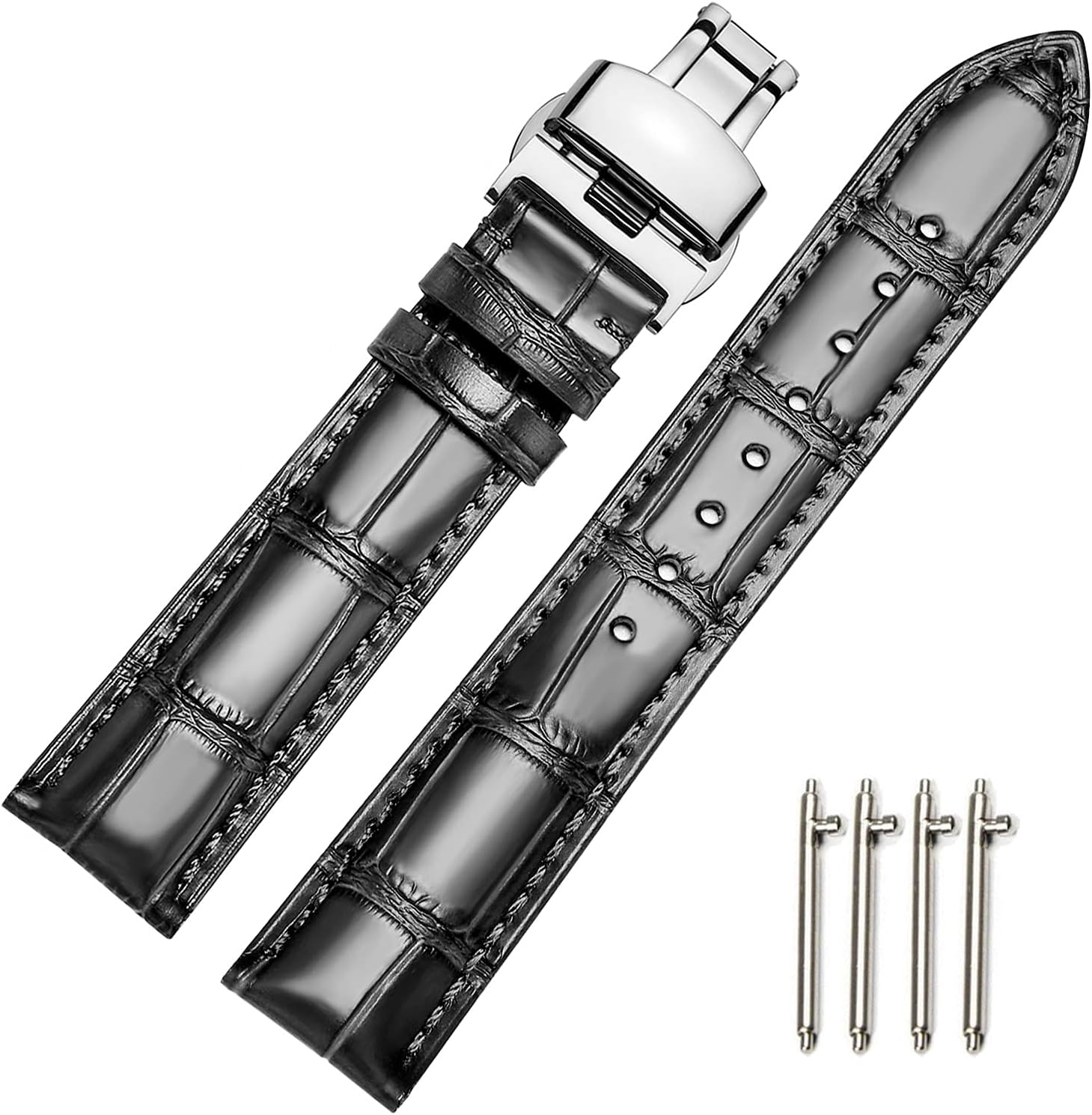 replacement-genuine-leather-straps-quick-release-bars-folding-buckle-black-brown-blue-18-mm-20-mm-22-mm-24-mm-for-men-women