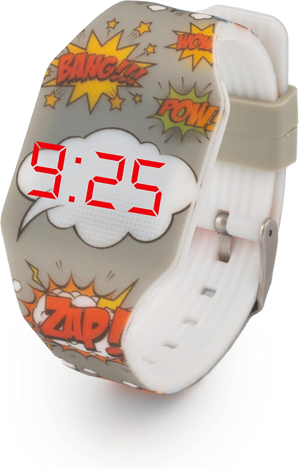 Kiddus LED Digital Watch Kids Girls Adults Comfortable Soft Silicone Strap Japanese Battery Long Lasting Easy Reading and Learning Time