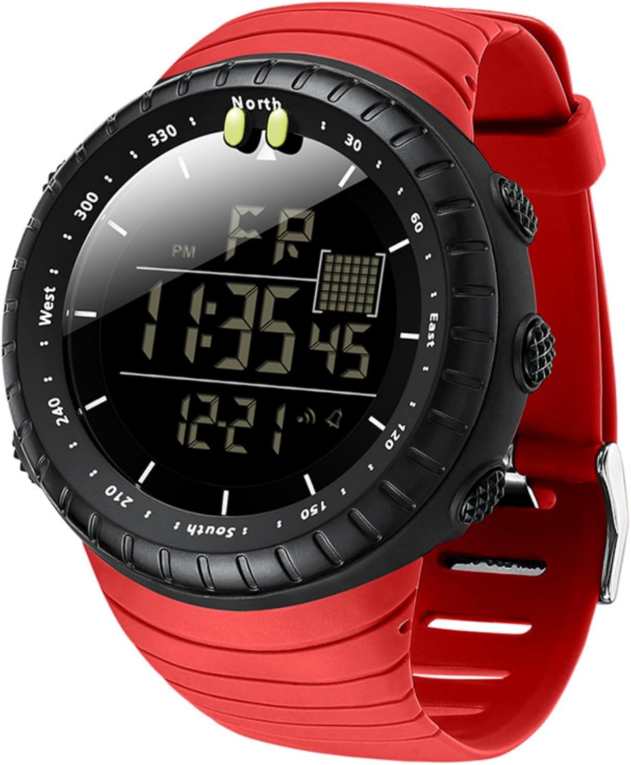 Mens Digital Sports Watch Waterproof Tactical LED Backlight Alarm Date Military Watch Men