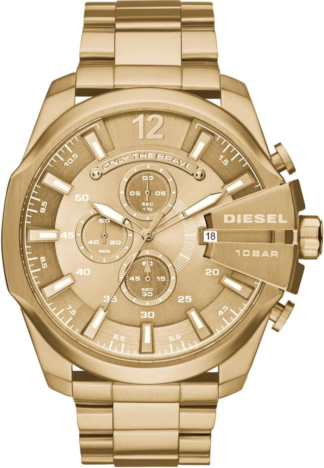 Diesel Chief Series Men's Watch Chronograph Movement with Silicone, Stainless Steel or Leather Strap