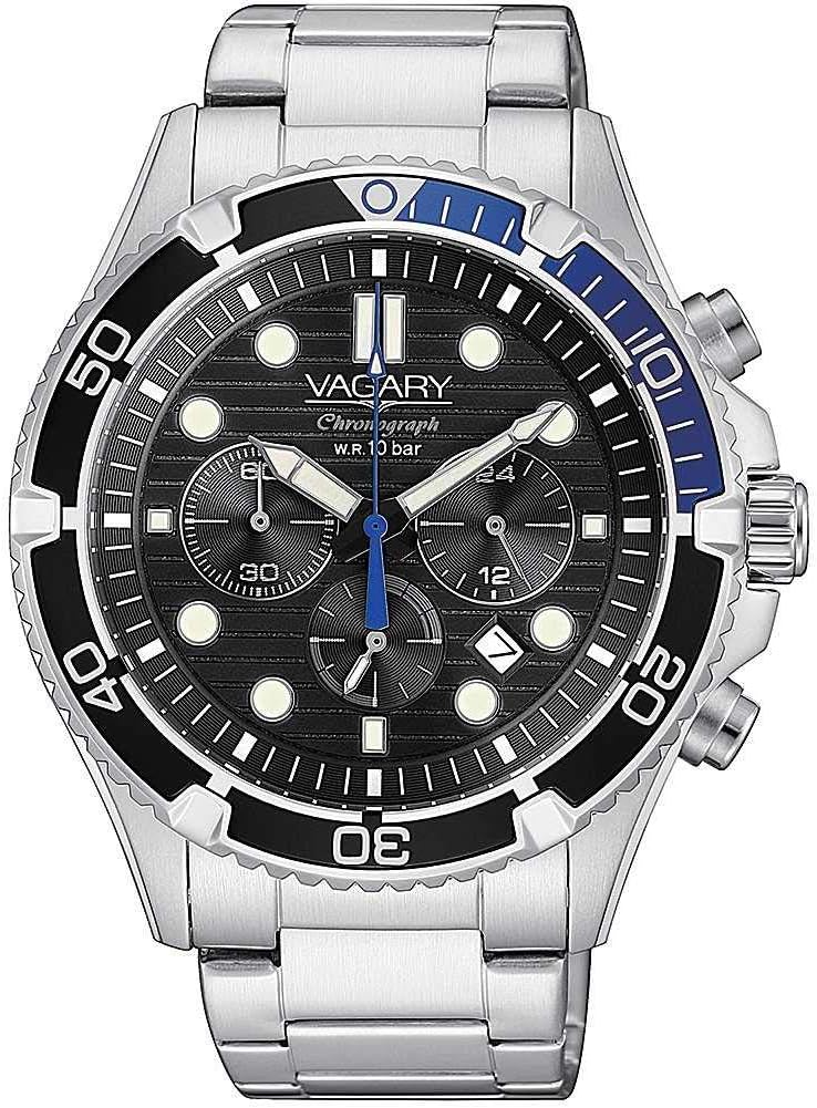 Vagary By Citizen Aqua Diver Men's Casual Chronograph Watch IV4-314-51, bracelet