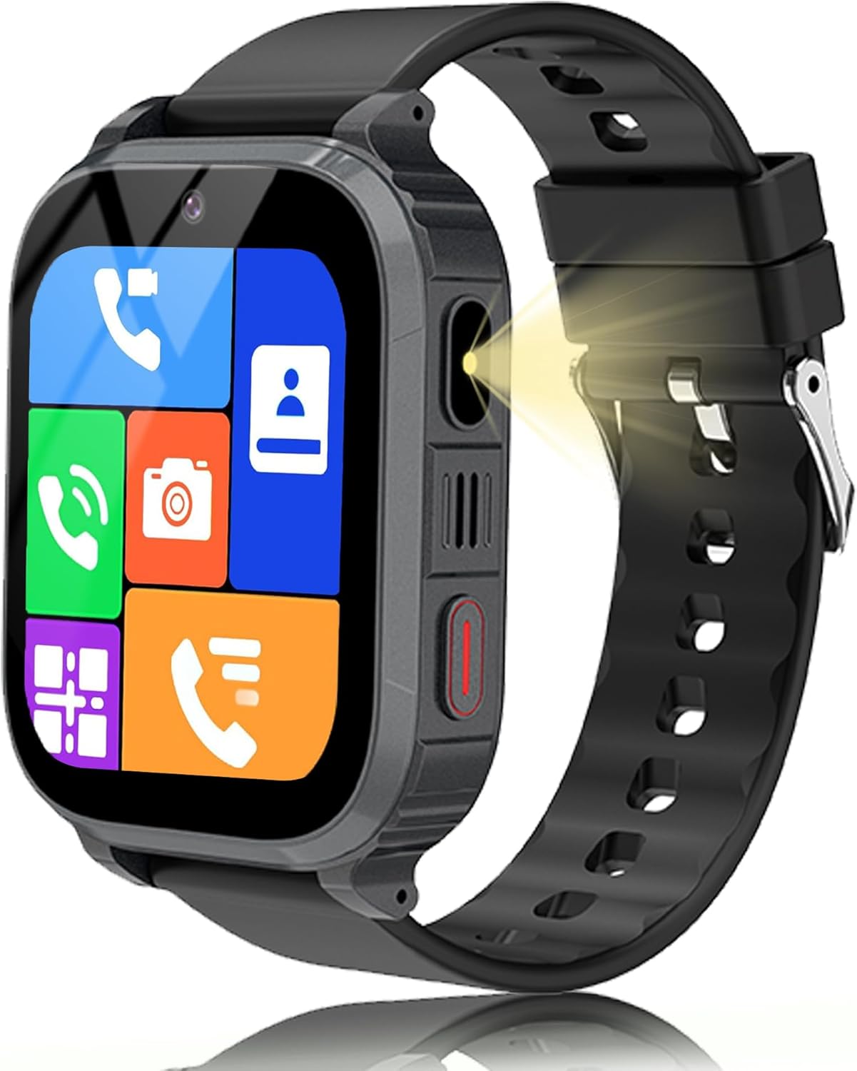 Kids GPS Smartwatch with 1.83" HD 4G Video and Phone Calls, SOS, Real Time Tracking and School Mode, Best Gift for Kids and Girls