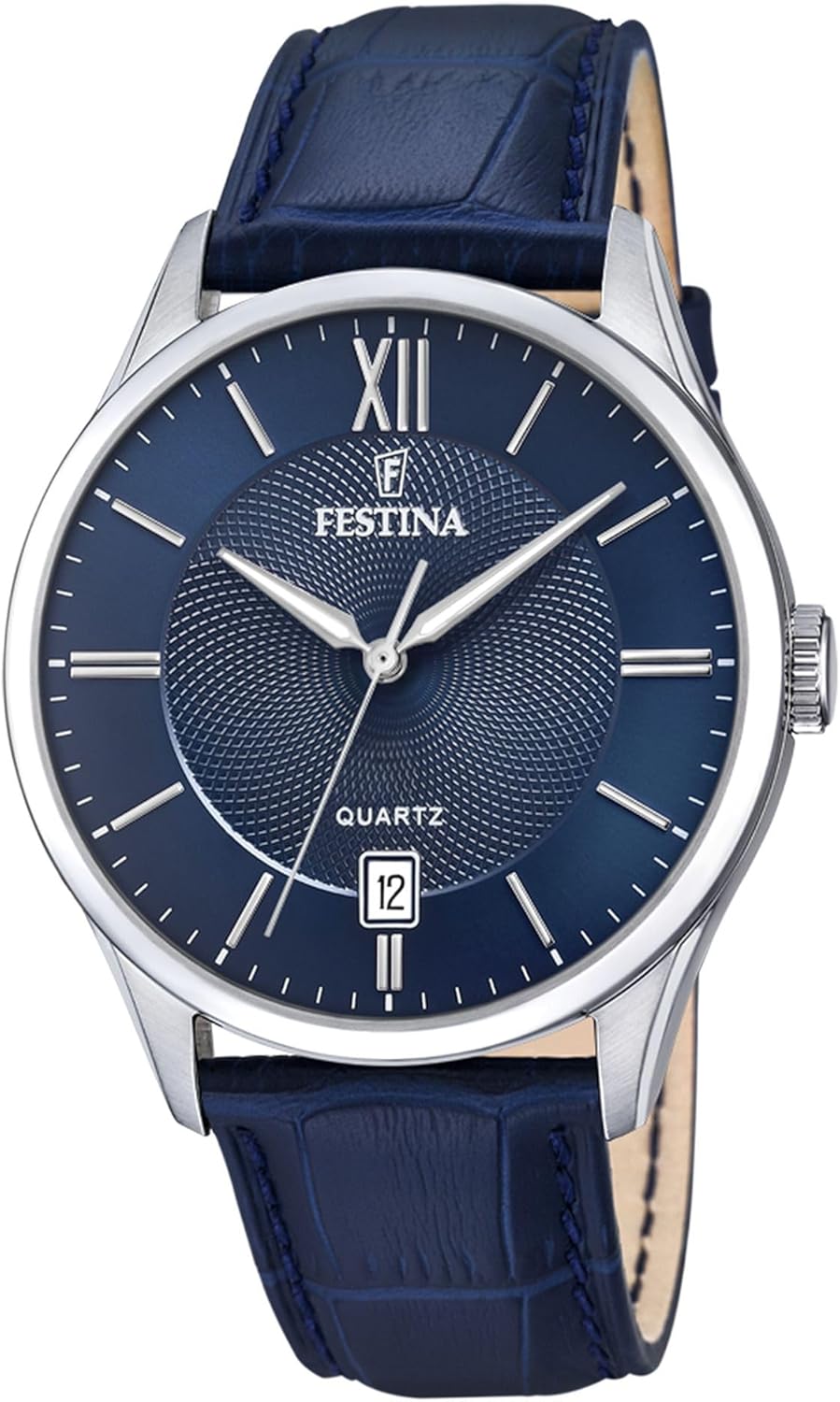 Festina Orologio Uomo Analogico in Pelle - Movimento al Quarzo - Calendario - Vetro Minerale ad Alta Resistenza - Impermeabile 5 ATM - Elegante e Classico F20426