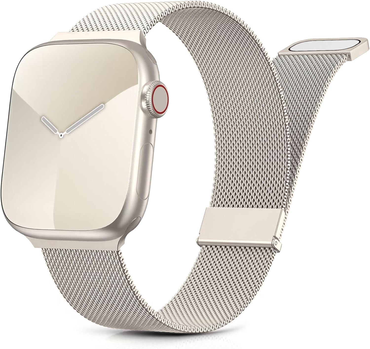 Metal Strap Compatible with Apple Watch Strap 44mm 40mm 41mm 42mm 45mm 46mm 49mm 38mm Women Men, Updated for iWatch Series 11 10 9 8 7 6 5 4 3 2 Ultra SE 3 3 2 1 with double magnetic